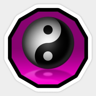 Yin Yang - Pink Sticker